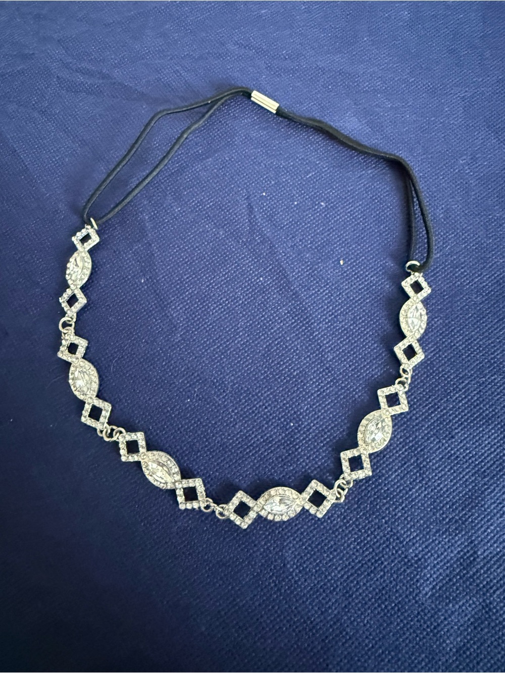 Source Unknown Silver Crystal Decorative Necklace - Women Jewelry